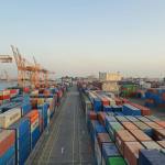 cargo containers in harbor